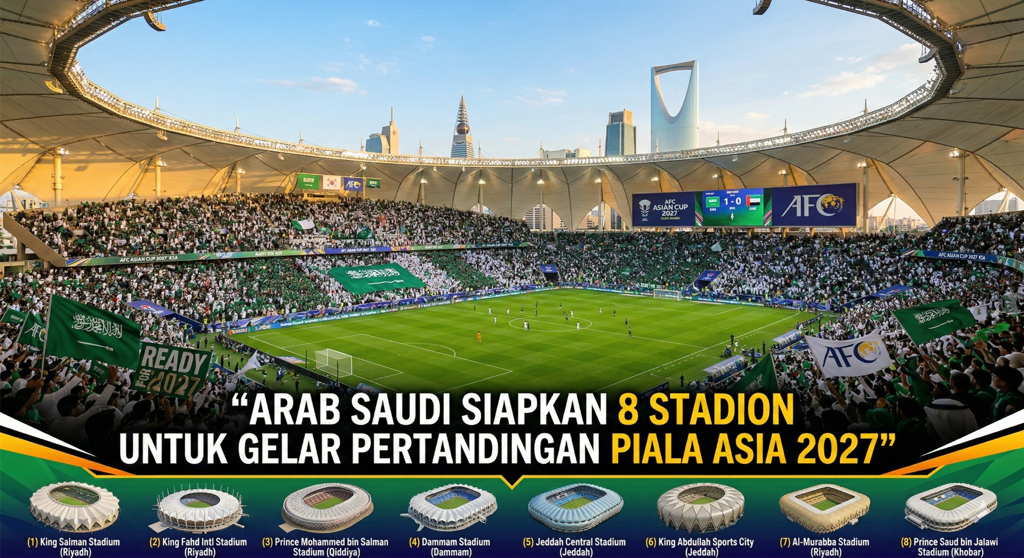 Benarkah Arab Saudi Siapkan Stadion Untuk Piala Asia 2027?
