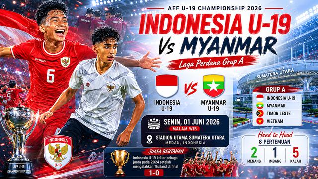Jadwal Siaran Langsung Timnas Indonesia U-19 Vs Myanmar U-19