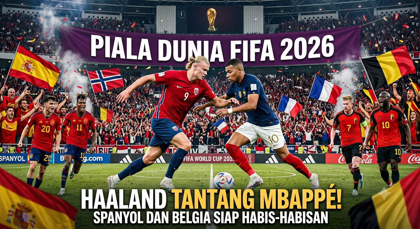 Haaland vs Mbappe Siap Guncang Piala Dunia 2026